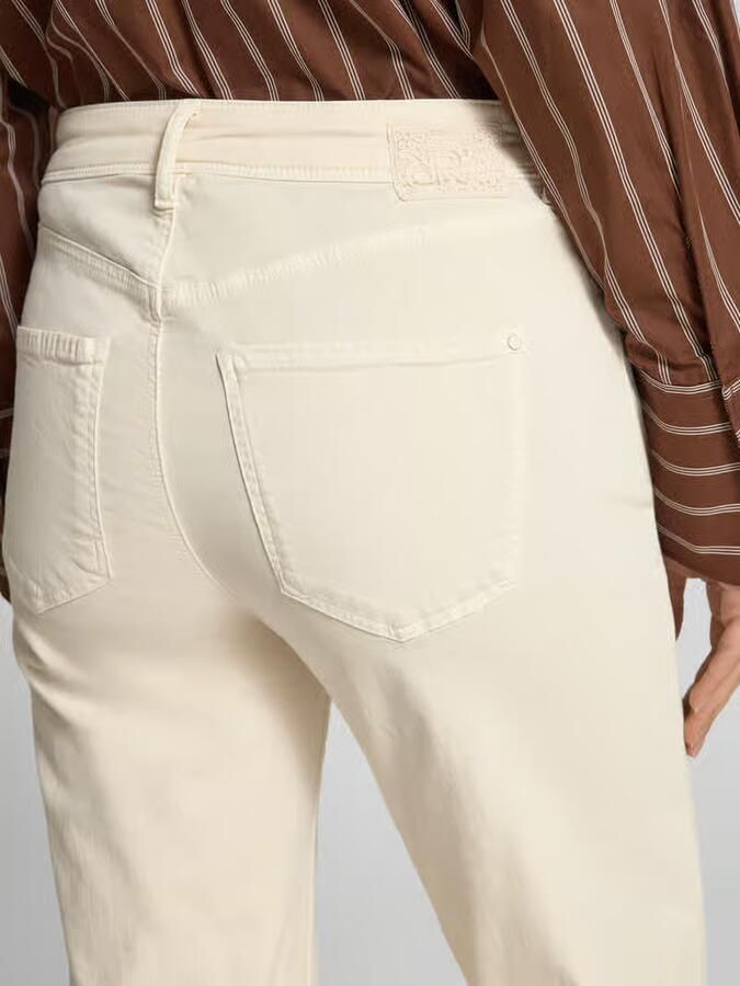 RAFFAELLO ROSSI Jeans met labelstiksels in 7 8-lengte