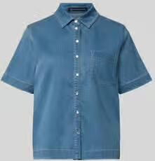 RAFFAELLO ROSSI jeansblouse met borstzak model 'GIULETTE'