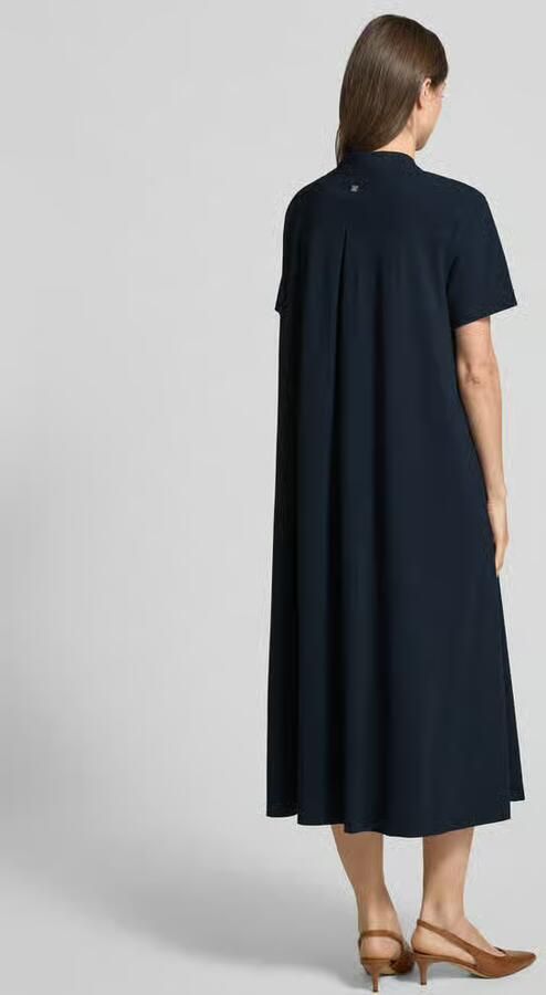 RAFFAELLO ROSSI Midijurk met structuurpatroon en omgeslagen kraag model 'JOSEPHINA'
