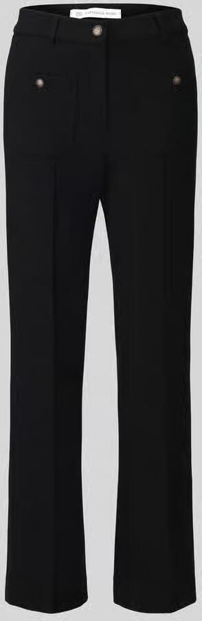 RAFFAELLO ROSSI Regular fit barrel leg broek van viscosemix model 'Miley Buttons' - Foto 2