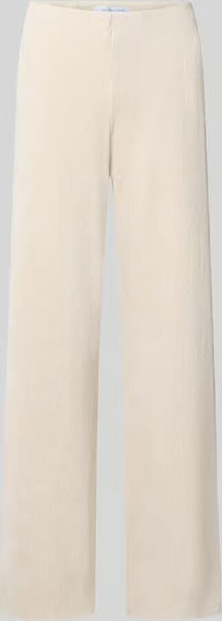 RAFFAELLO ROSSI Wide leg stoffen broek met structuurmotief model 'ELAINE'