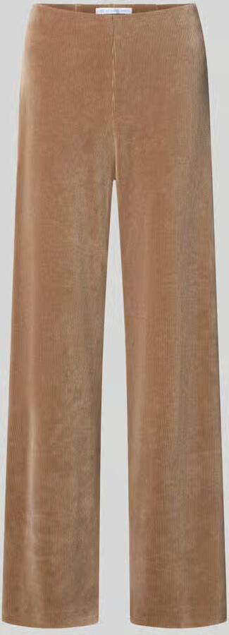 RAFFAELLO ROSSI Wide leg stoffen broek met structuurmotief model 'ELAINE'