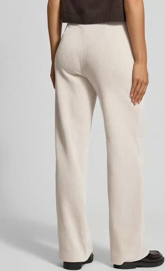 RAFFAELLO ROSSI Wide leg stoffen broek met structuurmotief model 'ELAINE' - Foto 3