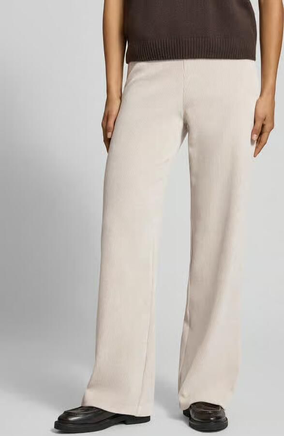 RAFFAELLO ROSSI Wide leg stoffen broek met structuurmotief model 'ELAINE' - Foto 2