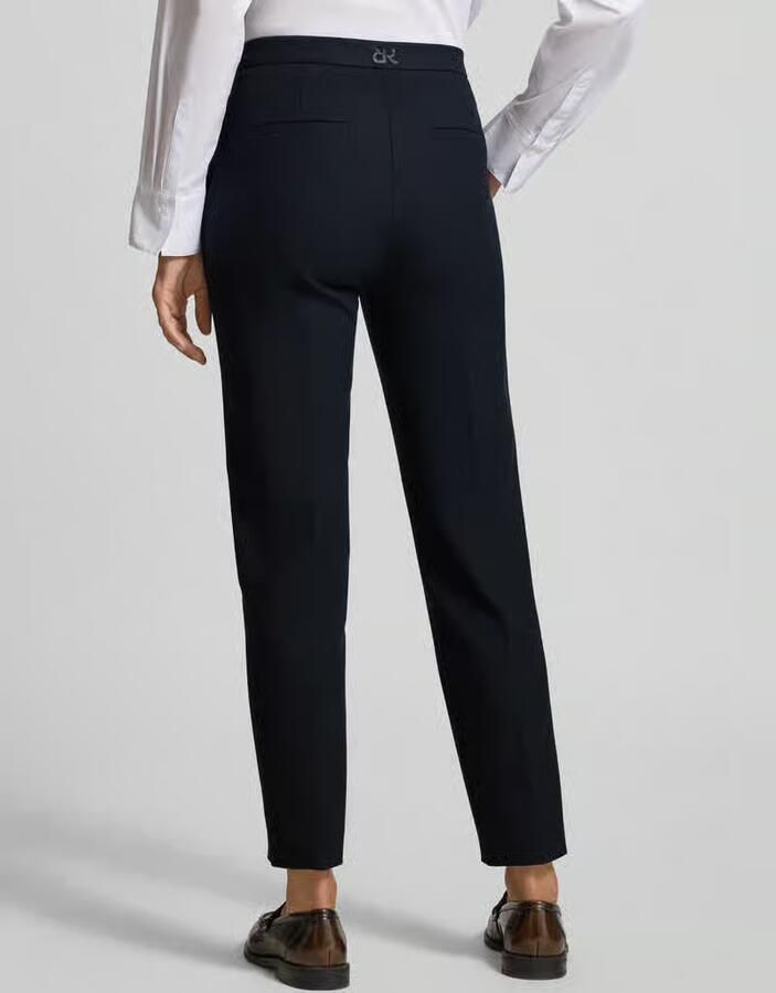 RAFFAELLO ROSSI Regular fit stoffen broek met persplooien model 'DORO'