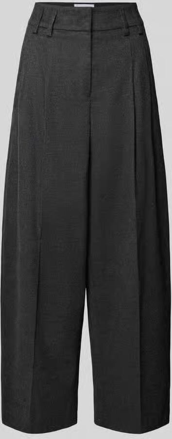 RAFFAELLO ROSSI regular fit wijdte broek met mix van viscose en wol model 'MAYLA'