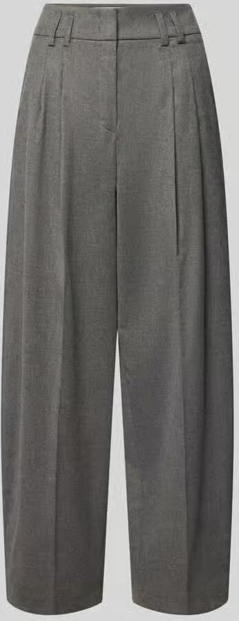 RAFFAELLO ROSSI regular fit wijdte broek met mix van viscose en wol model 'MAYLA'