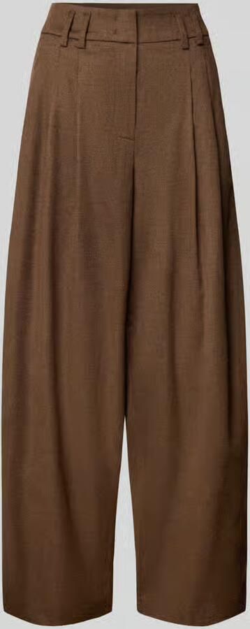 RAFFAELLO ROSSI regular fit wijdte broek met mix van viscose en wol model 'MAYLA'