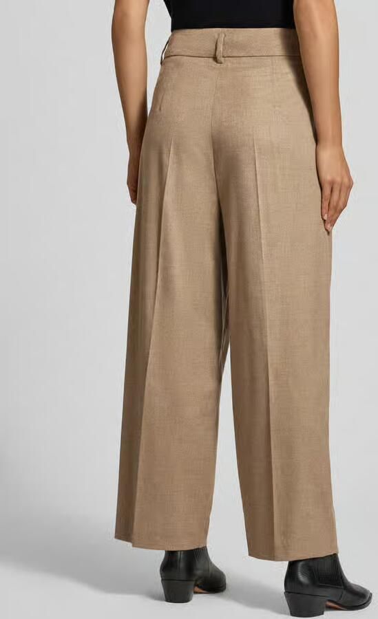 RAFFAELLO ROSSI regular fit wijdte broek met mix van viscose en wol model 'MAYLA' - Foto 2