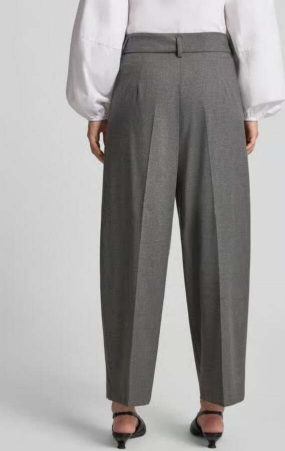 RAFFAELLO ROSSI regular fit wijdte broek met mix van viscose en wol model 'MAYLA' - Foto 3