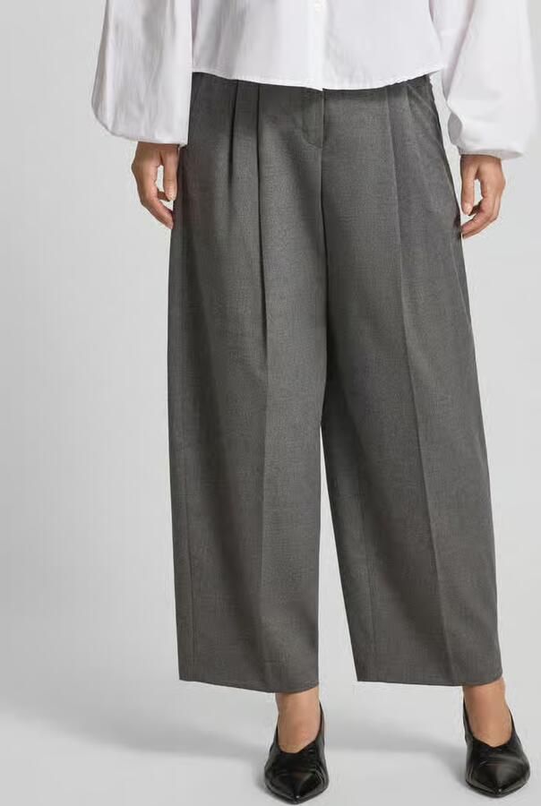 RAFFAELLO ROSSI regular fit wijdte broek met mix van viscose en wol model 'MAYLA' - Foto 2