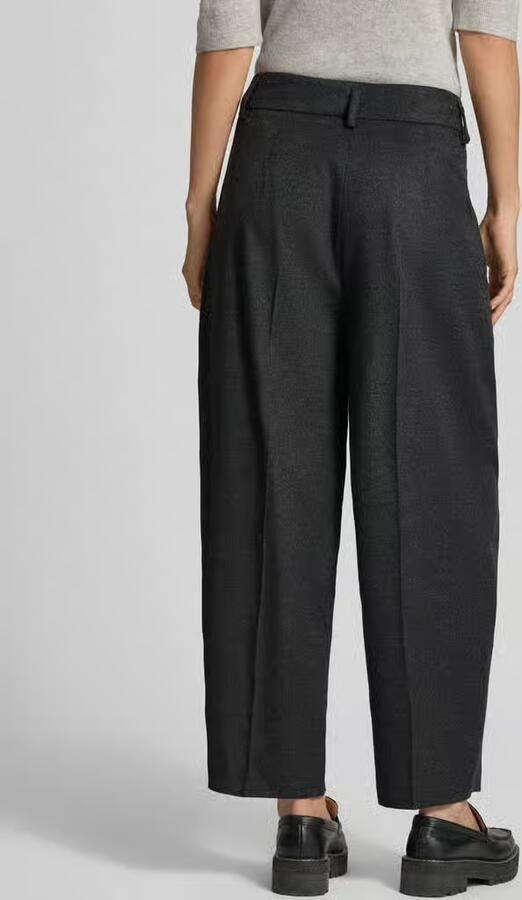 RAFFAELLO ROSSI regular fit wijdte broek met mix van viscose en wol model 'MAYLA' - Foto 3