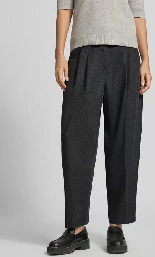 RAFFAELLO ROSSI regular fit wijdte broek met mix van viscose en wol model 'MAYLA' - Foto 2