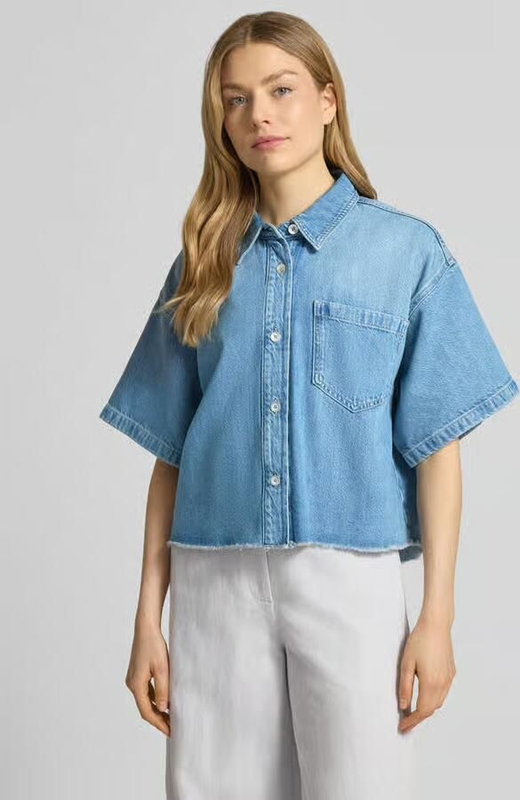 RAFFAELLO ROSSI relaxed fit overhemdblouse met lyocell model 'Zuri' - Foto 3