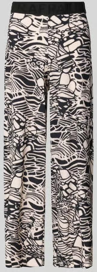RAFFAELLO ROSSI Relaxed fit stoffen broek met all-over print model 'Sally' - Foto 2