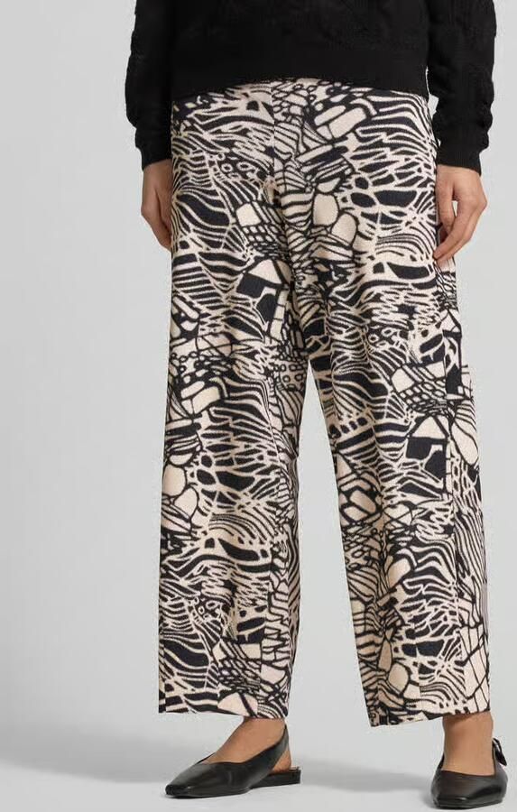 RAFFAELLO ROSSI Relaxed fit stoffen broek met all-over print model 'Sally' - Foto 2