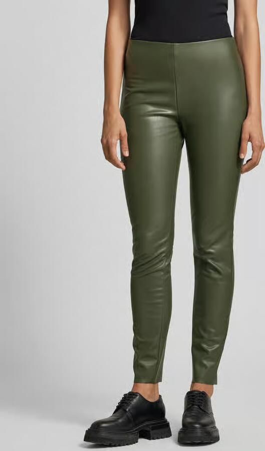 RAFFAELLO ROSSI Skinny fit broek in leerlook model 'RESA' - Foto 3