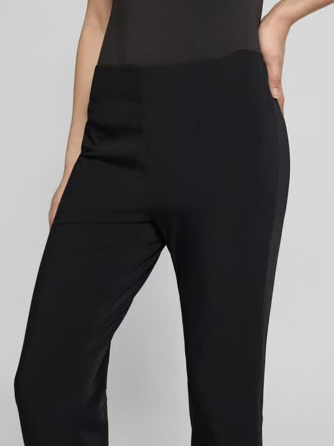 RAFFAELLO ROSSI High-Waist Slim Fit Elastische Taille Broek Black Dames