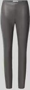 RAFFAELLO ROSSI Skinny fit kunstleren broek met elastische band model 'RESA' - Foto 6