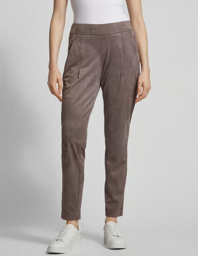 RAFFAELLO ROSSI Slim fit broek in wildleerlook model 'CANDICE' - Foto 2