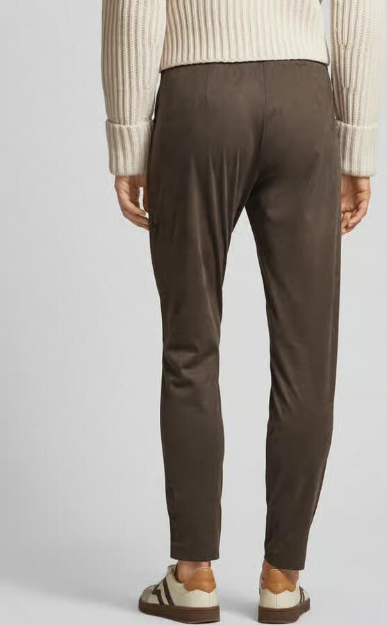 RAFFAELLO ROSSI Slim fit broek in wildleerlook model 'CANDICE'