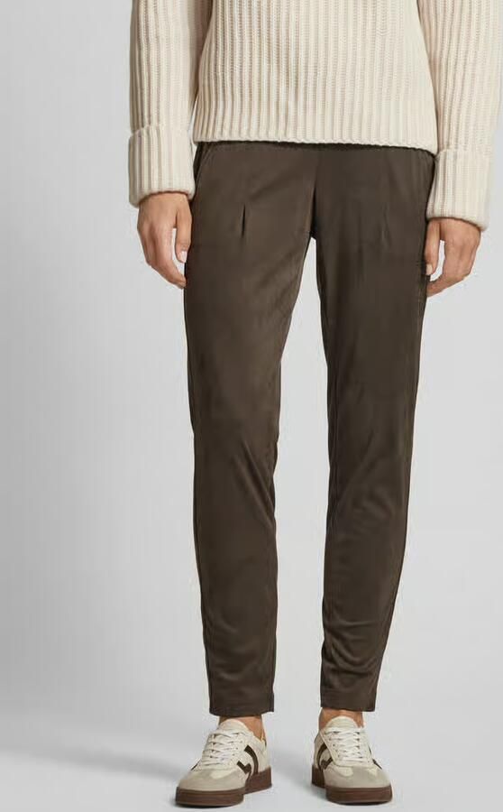 RAFFAELLO ROSSI Slim fit broek in wildleerlook model 'CANDICE' - Foto 2