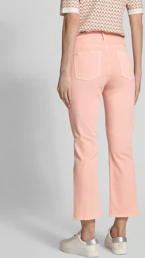 RAFFAELLO ROSSI Regular fit jeans met franjes