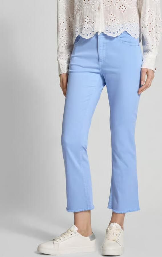 RAFFAELLO ROSSI Regular fit jeans met franjes - Foto 2