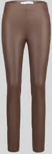 RAFFAELLO ROSSI Slim fit kunstleren broek van viscosemix model 'RESA' - Foto 5
