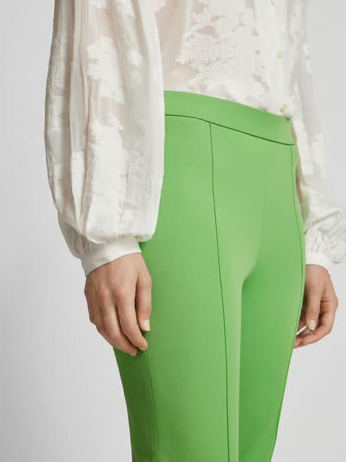 RAFFAELLO ROSSI Slim fit stoffen broek met vaste persplooien model 'MACY'
