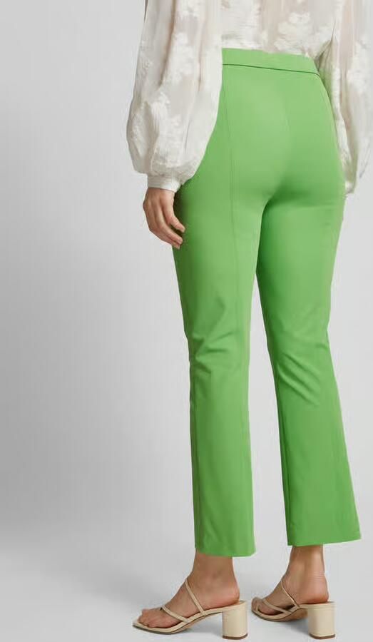 RAFFAELLO ROSSI Slim fit stoffen broek met vaste persplooien model 'MACY'