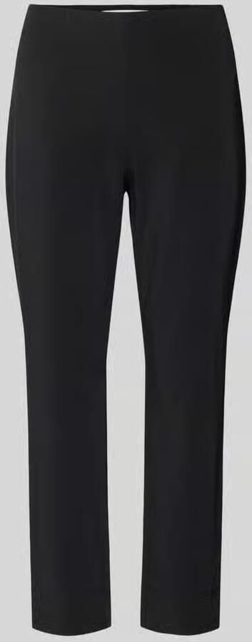 RAFFAELLO ROSSI High-Waist Slim Fit Elastische Taille Broek Black Dames