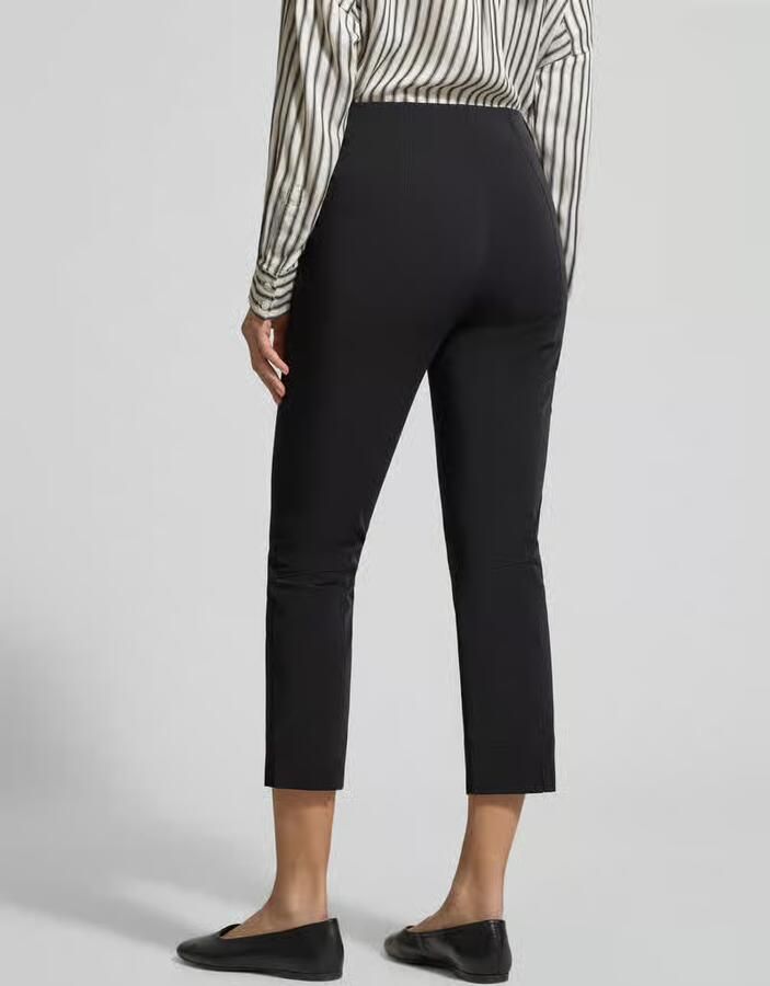 RAFFAELLO ROSSI High-Waist Slim Fit Elastische Taille Broek Black Dames - Foto 2