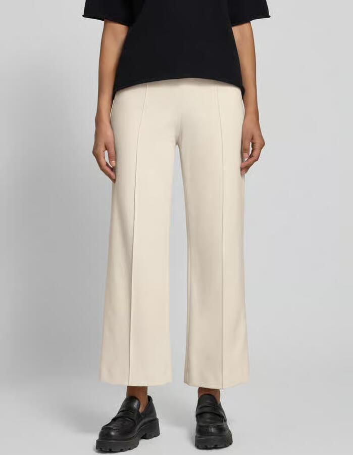 RAFFAELLO ROSSI Wide leg stoffen broek met vaste persplooien model 'ELAINE' - Foto 3
