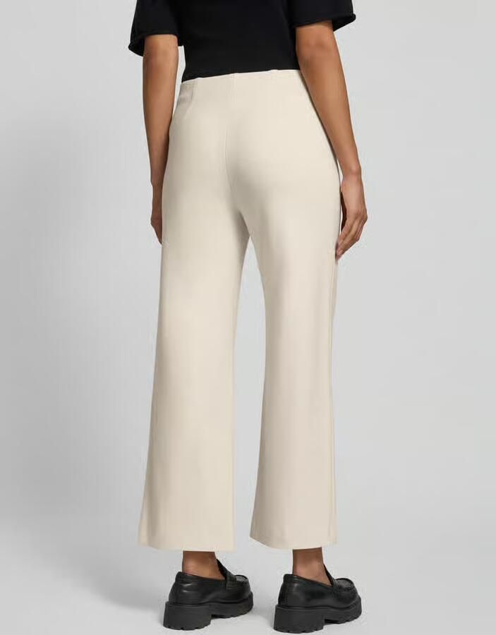 RAFFAELLO ROSSI Wide leg stoffen broek met vaste persplooien model 'ELAINE' - Foto 2