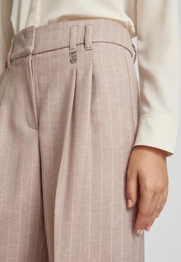 RAFFAELLO ROSSI Stoffen broek met bandplooien model 'MAYLA'