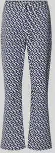 RAFFAELLO ROSSI Stoffen broek met geometrische all-over print model 'Maika'