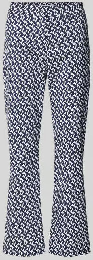 RAFFAELLO ROSSI Stoffen broek met geometrische all-over print model 'Maika' - Foto 3