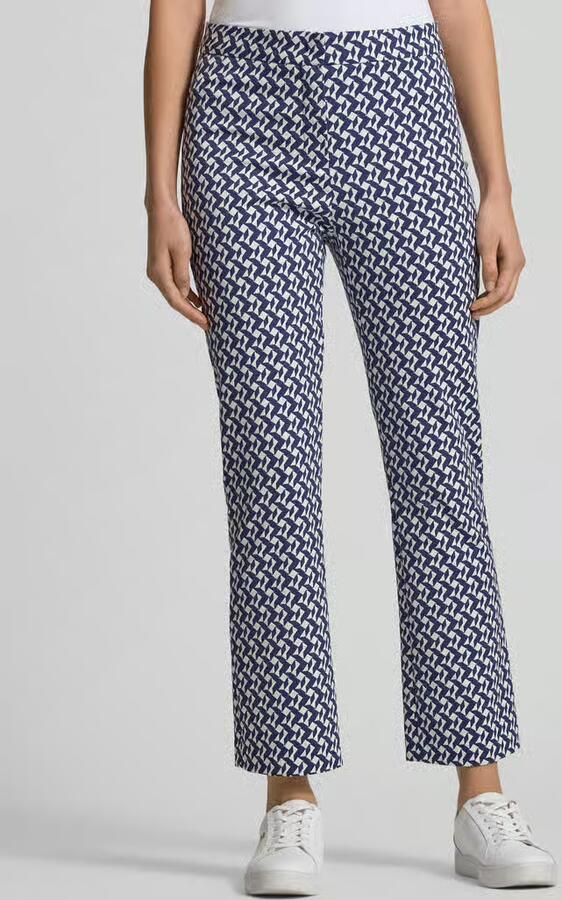 RAFFAELLO ROSSI Stoffen broek met geometrische all-over print model 'Maika' - Foto 3