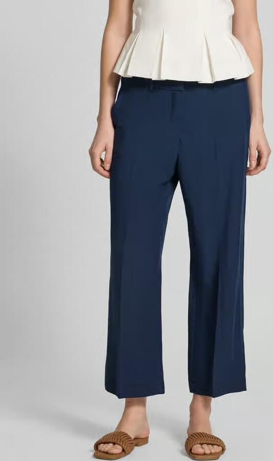RAFFAELLO ROSSI Straight fit stoffen broek met structuurmotief model 'CANDICE' - Foto 19