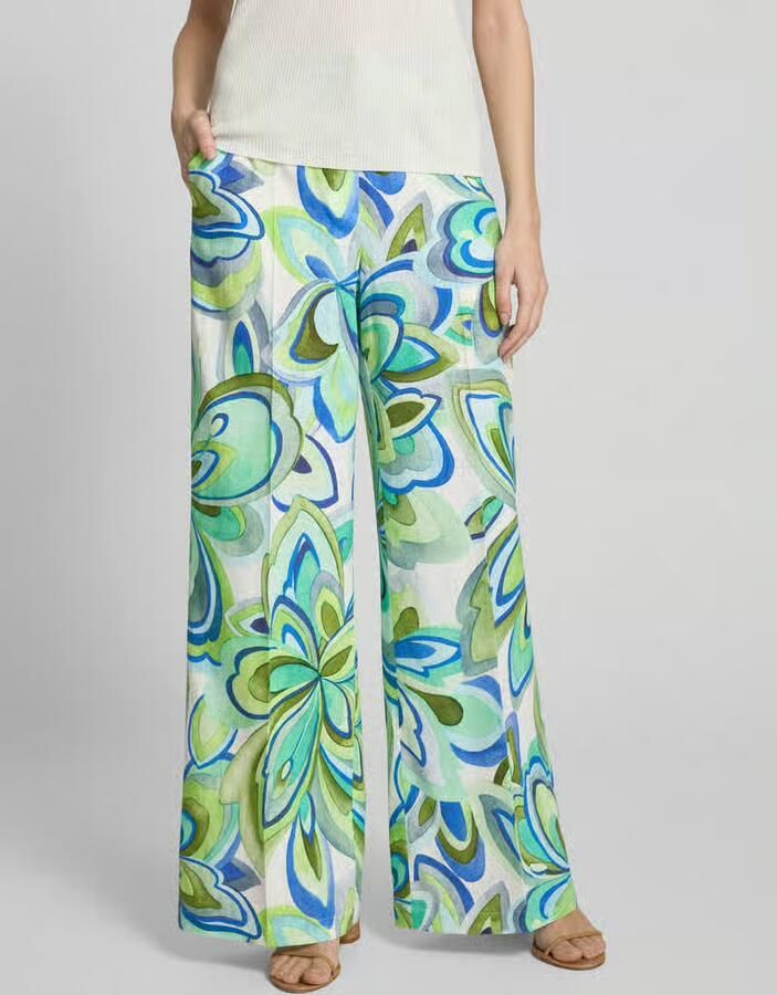 RAFFAELLO ROSSI Straight fit stoffen broek met steekzakken model 'AGATHA' - Foto 2