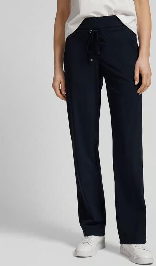 RAFFAELLO ROSSI Straight fit sweatpants met elastische band model 'CANDICE' - Foto 4