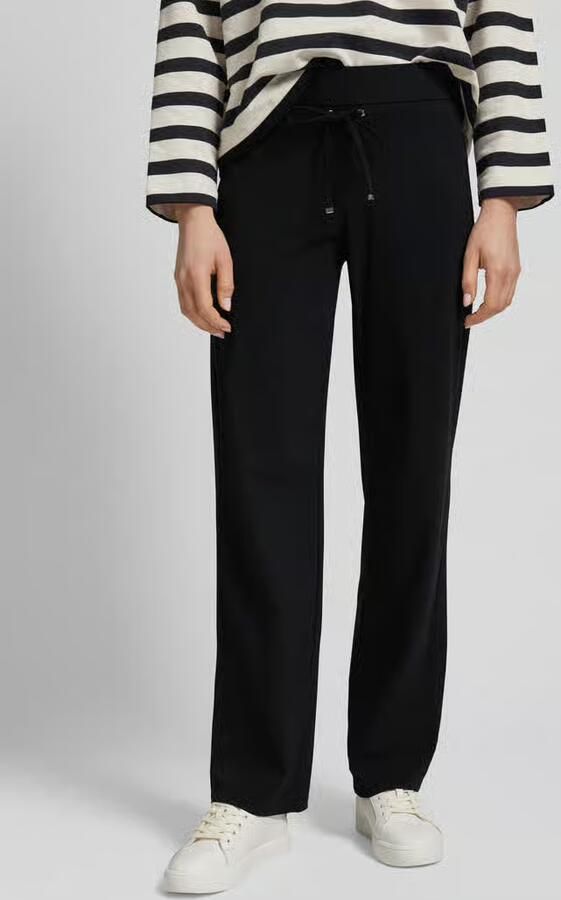 RAFFAELLO ROSSI Straight fit sweatpants met elastische band model 'CANDICE' - Foto 3