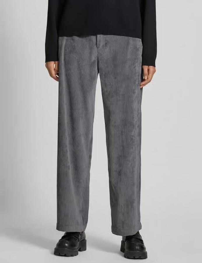 RAFFAELLO ROSSI Straight leg corduroy broek met ceintuurlussen model 'YUKI' - Foto 2
