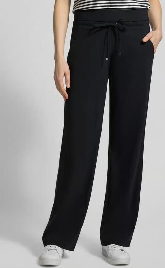 RAFFAELLO ROSSI Straight fit sweatpants met elastische band model 'CANDICE' - Foto 4