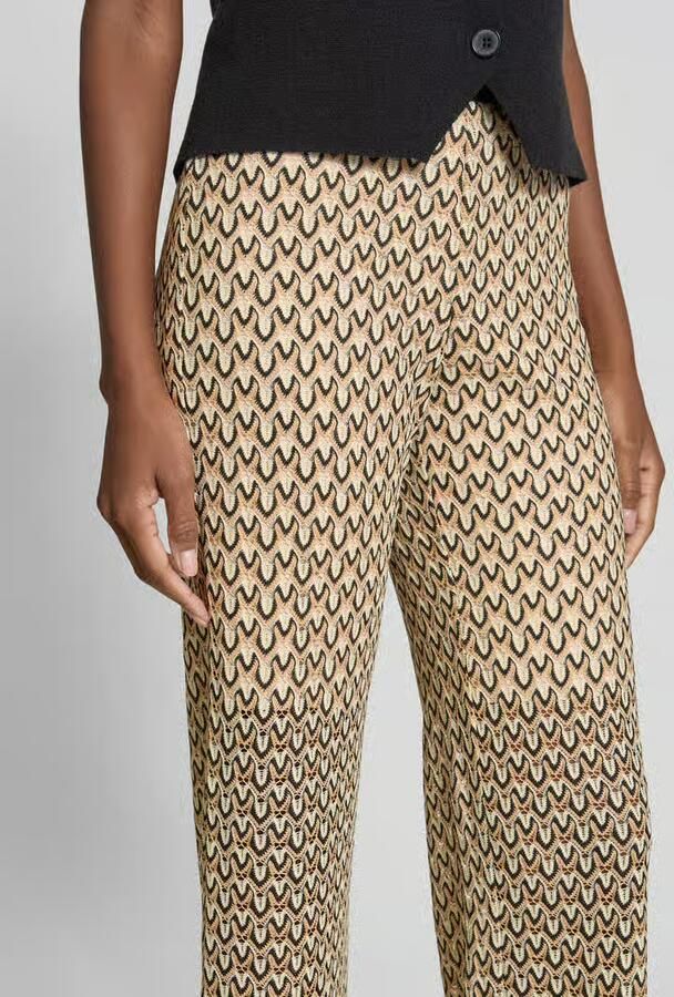 RAFFAELLO ROSSI Straight leg stoffen broek met elastische band met label model 'ELAINE' - Foto 2