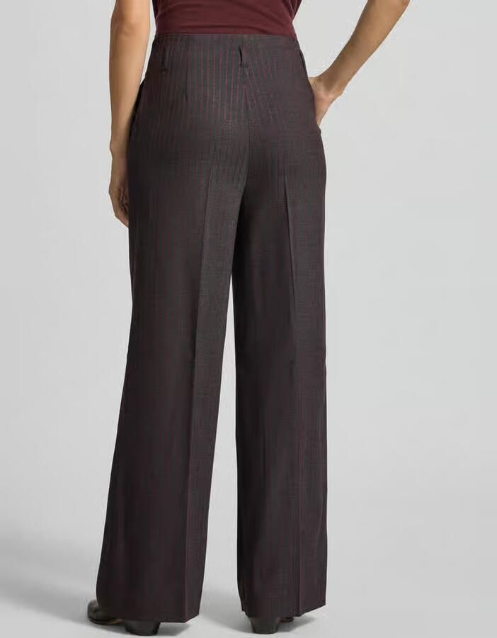 RAFFAELLO ROSSI Straight leg stoffen broek met persplooien model 'ANAIS'