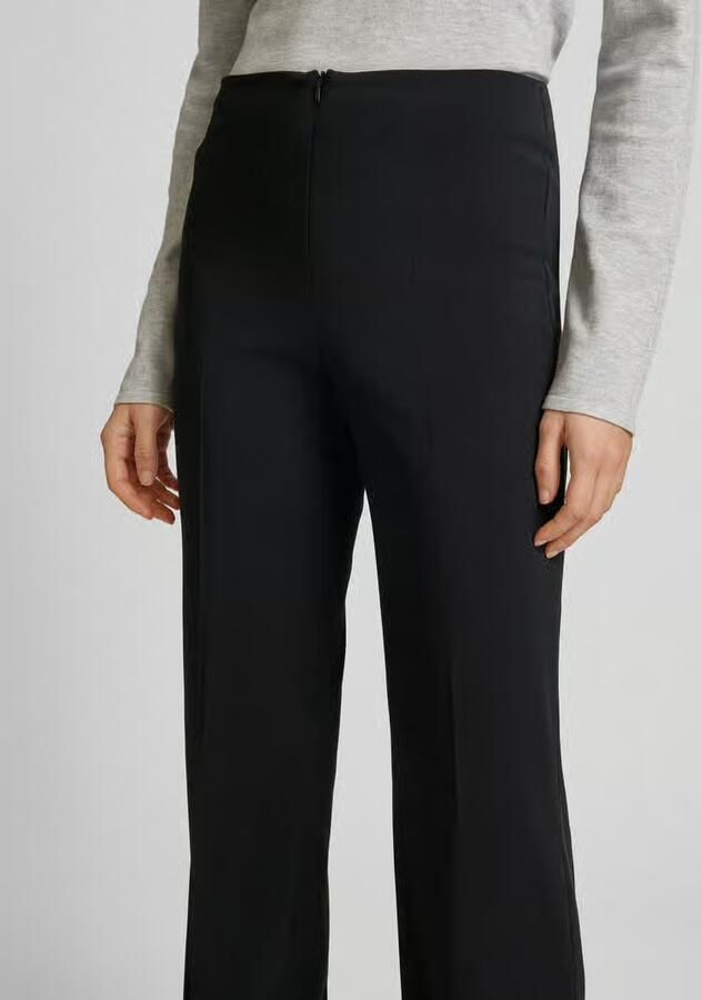 RAFFAELLO ROSSI Straight leg stoffen broek met persplooien model 'BRITTA'