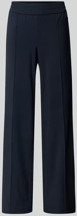 RAFFAELLO ROSSI Straight leg stoffen broek met vaste persplooien model 'COSMEA' - Foto 3