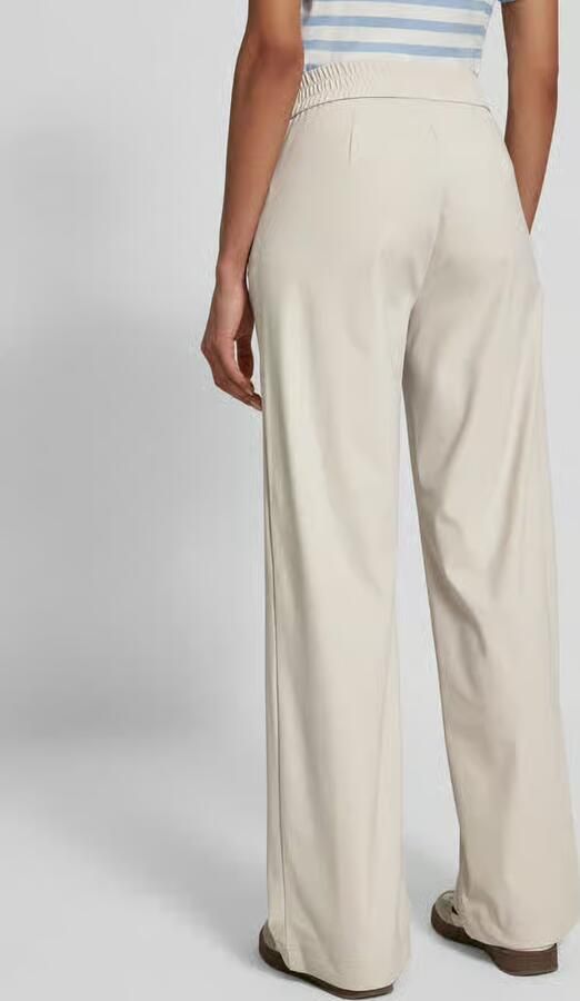 RAFFAELLO ROSSI Straight leg stoffen broek met vaste persplooien model 'COSMEA' - Foto 4